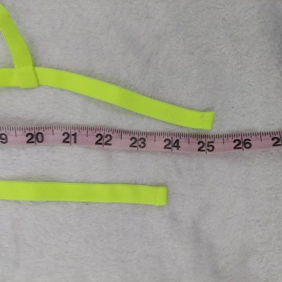 NWOT Exposed By Magic Silk Bands of Lace Neon Lace Bow Teddy, S/M - Picture 11 of 16